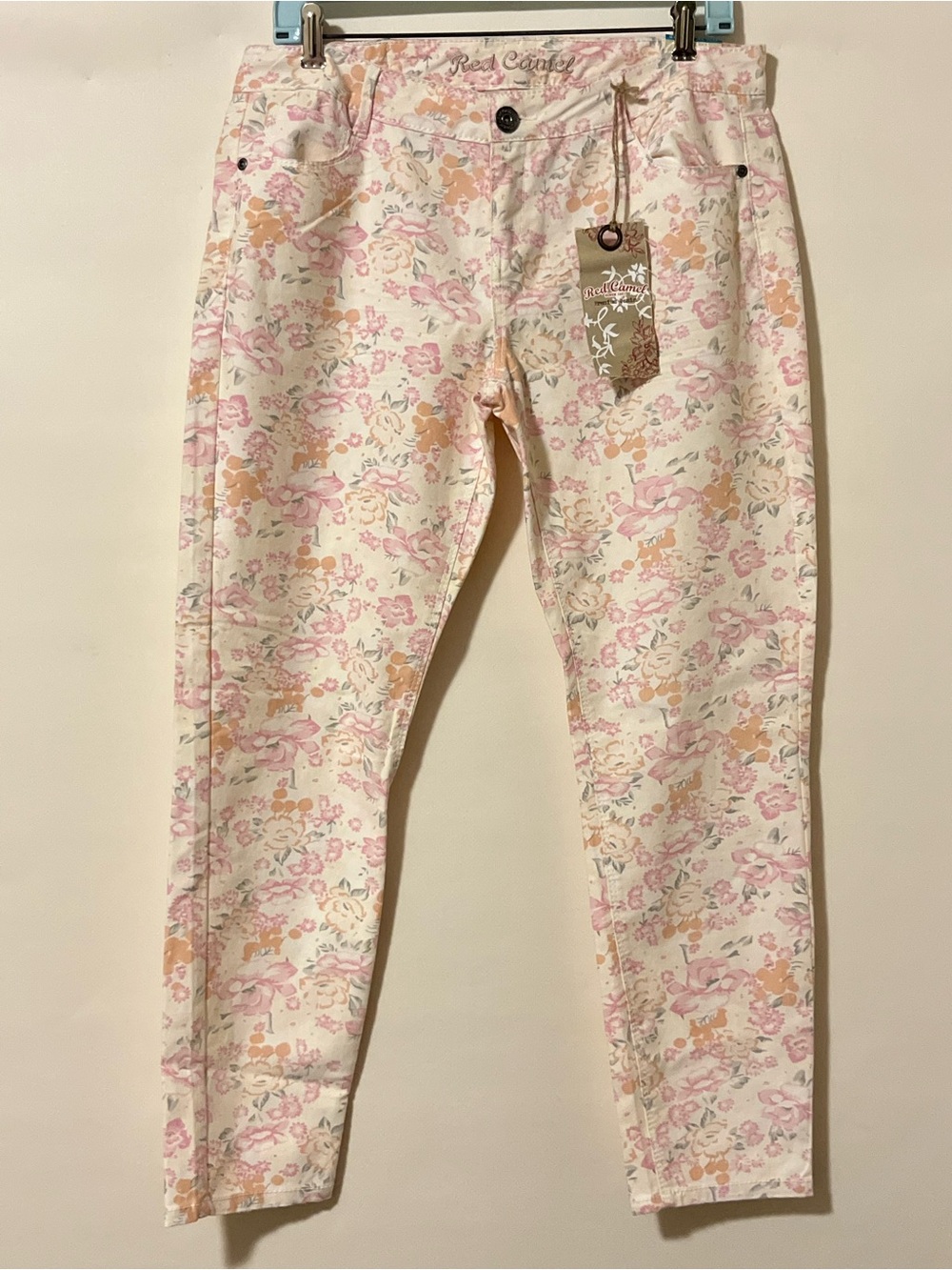 Red Camel AVA Fit Women’s Size 13 Pink Multicolor Skinny Stretch Jeans NWT - Picture 7 of 12